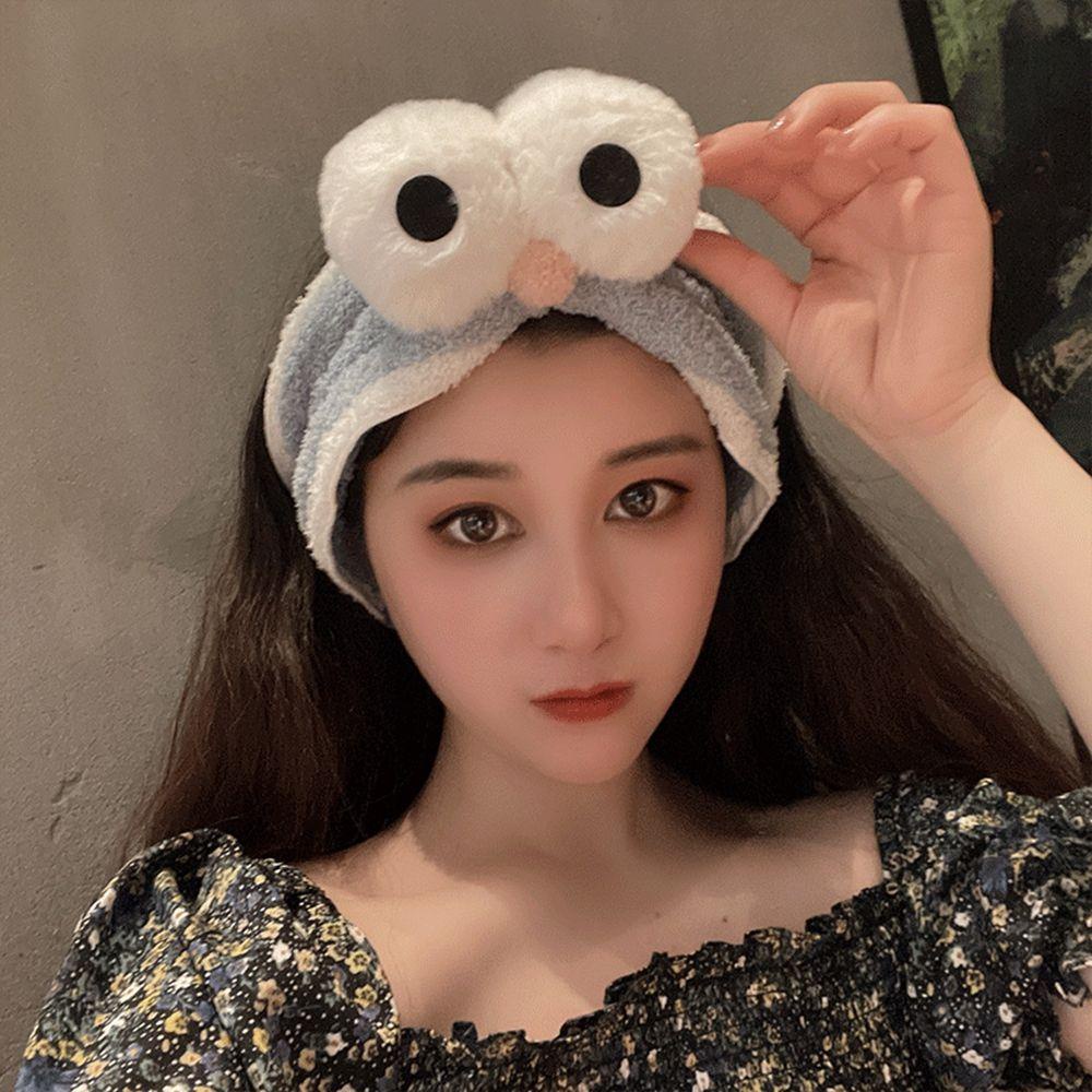 Băng Đô Cài Tóc Mềm Mại Hình Đôi Mắt To Dùng Rửa Mặt / Trang Điểm Cho Nữ