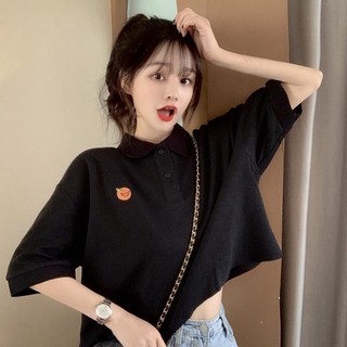 Áo thun cổ polo croptop <3