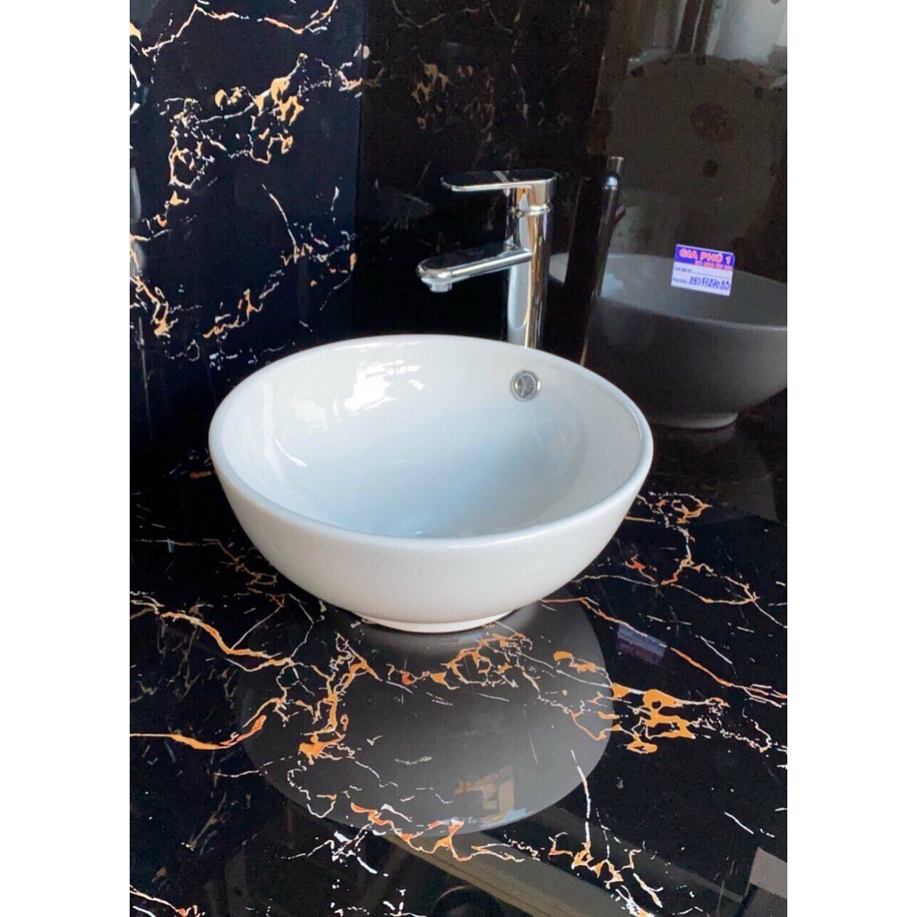 CHẬU LAVABO ĐẶT BÀN HÌNH TRÒN