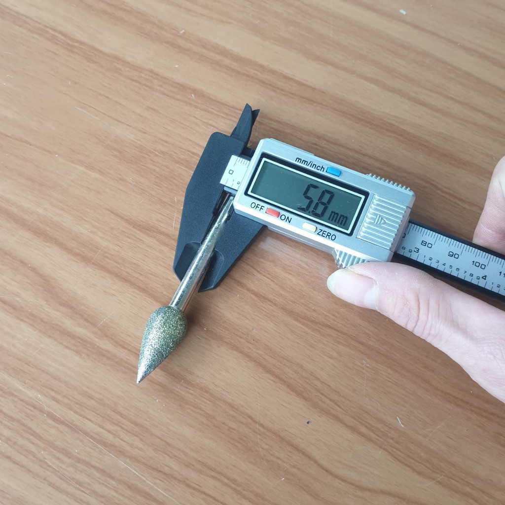 Mũi mài kim cương cốt 6ly đầu 6,8,10mm chọn mũi hình búp sen