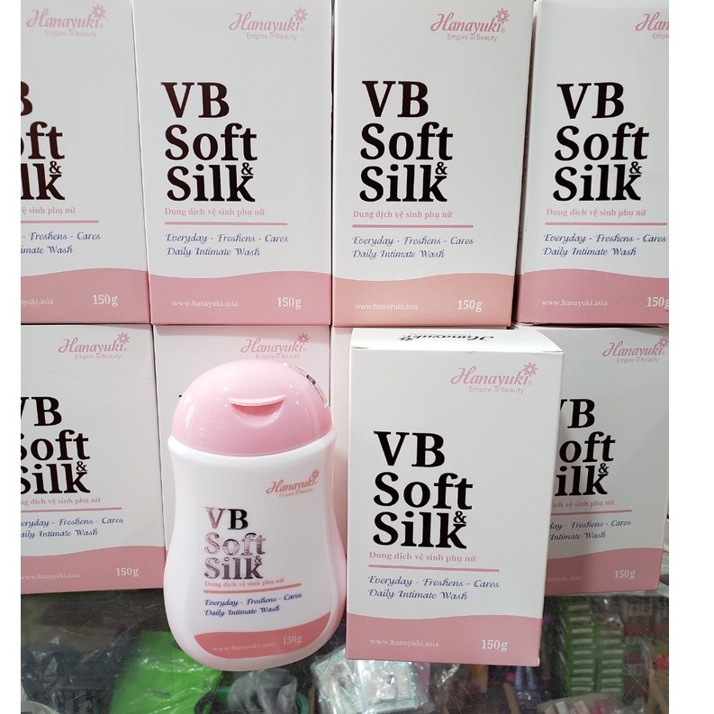 Dung dịch vệ sinh Hanayuki Soft&amp;Silk siêu se khít , khử mùi 150g