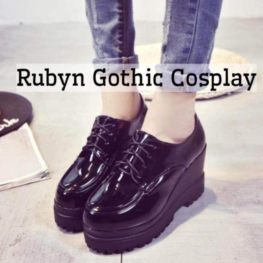 [CÓ SẴN] 🍁Giày oxford độn đế tăng chiều cao 9cm (Tài khoản Shopee duy nhất: gothic.cosplay ) _h911