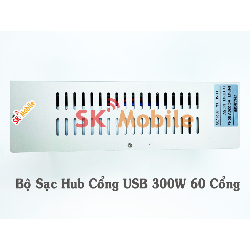 Bộ Sạc Hub Cổng Usb 300W 60 Cổng