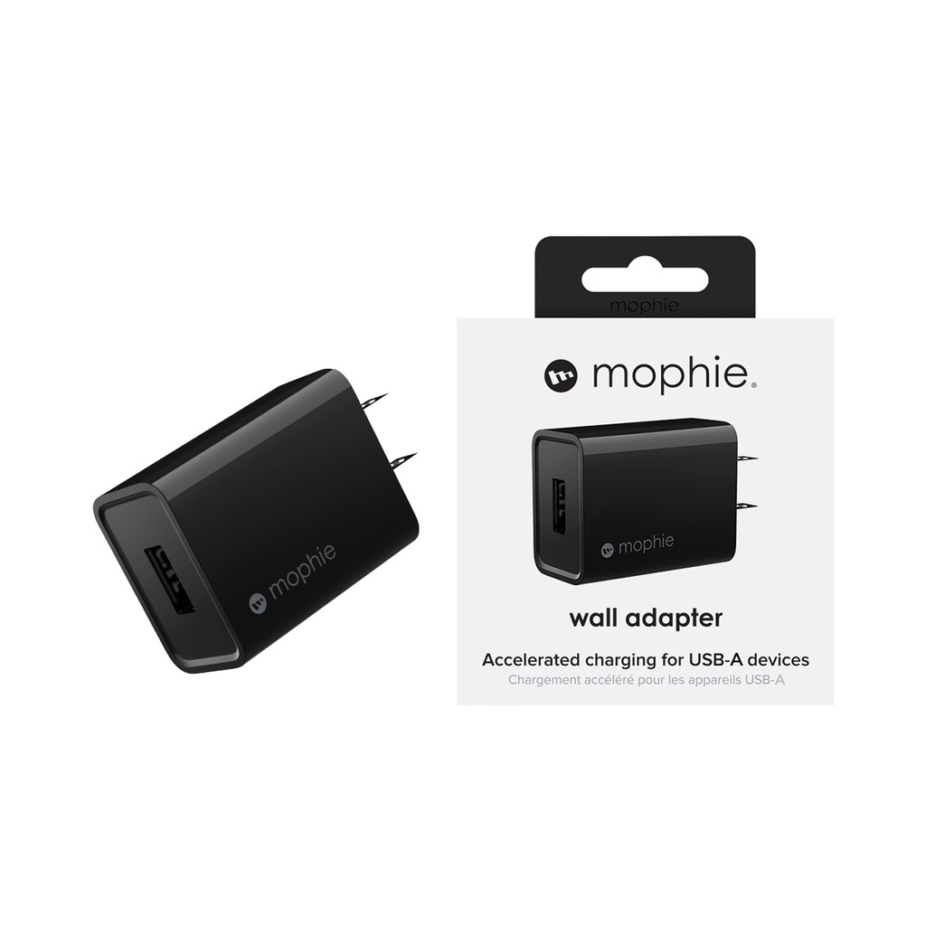 Combo sạc nhanh MOPHIE 10W cho IP/tablet táo (Sạc Mophie 10W USB-A và cáp Mophie 1m)