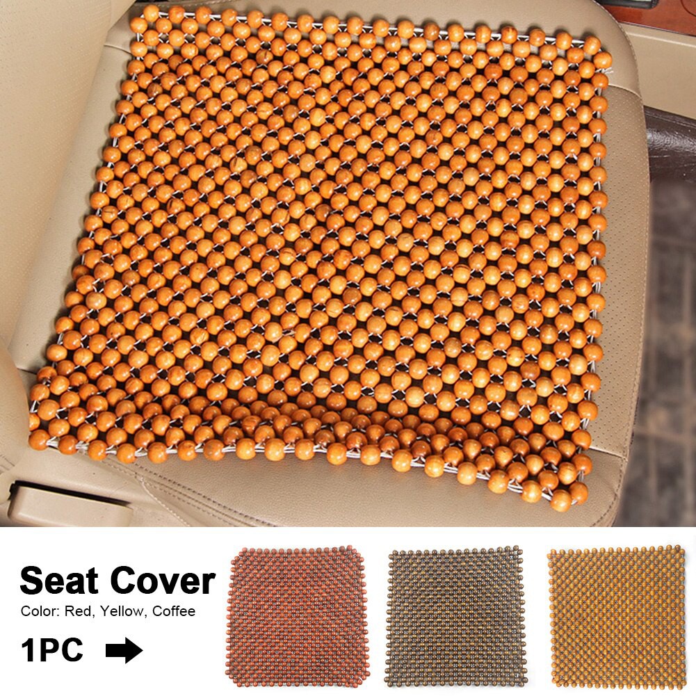 Miếng đệm lót ghế 💓FREESHIP💓 Miếng đệm lót ghế hạt gỗ 45cm, tạo cảm giác thoải mái khi làm việc, nâng cao hiệu quả 7464