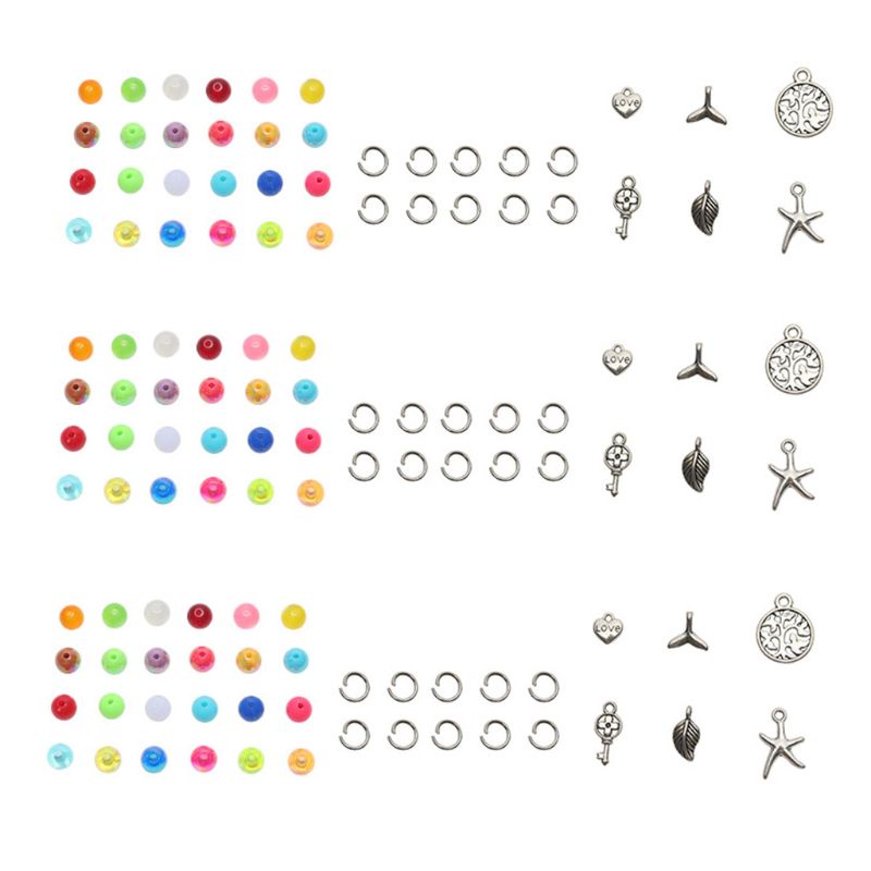 Dây Nhảy 24 Hạt Acrylic Sáng Bóng Nhiều Màu Sắc Tự Làm Trang Sức