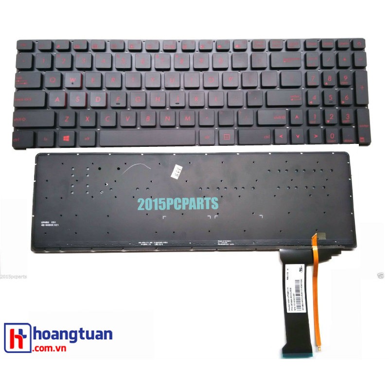 [Mã 11ELSALE hoàn 7% đơn 300K] Bàn phím laptop Asus Rog GL552J CÓ LED BẢO HÀNH 6 THÁNG