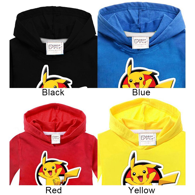 Áo hoodie pokemon cho bé trai