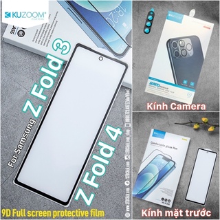 KÍNH CƯỜNG LỰC MẶT TRƯỚC SAMSUNG GALAXY Z FOLD 5 5G - Z FOLD 4 5G - Z FOLD 3 5G KUZOOM CHÍNH HÃNG