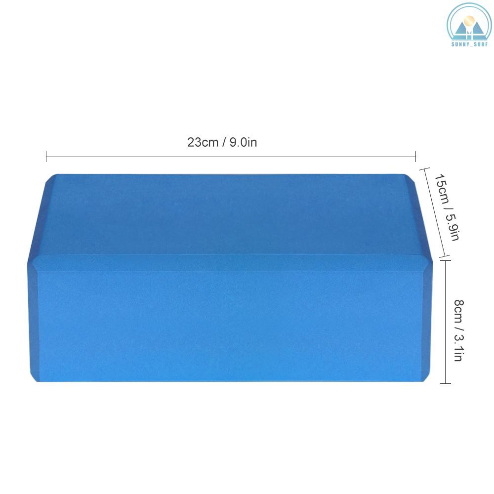 Sunny☀ 1PCS / 2PCS EVA Yoga Blocks Latex-free Non-slip Surface for Yoga Pilates Meditation