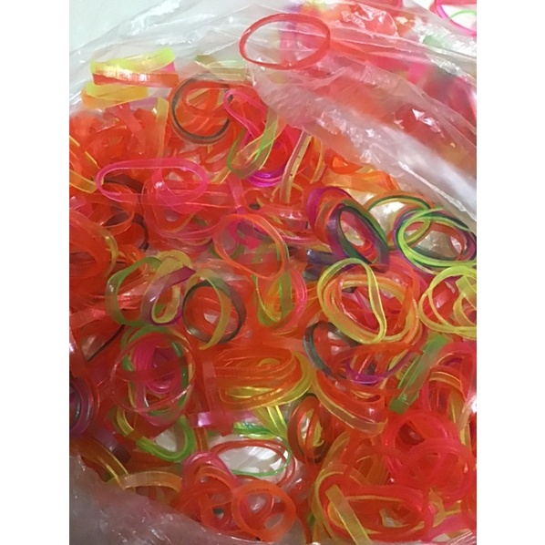 Vòng Chun buộc tóc túi 1 Lạng siêu dai, dây nịt buộc tóc sắc màu cho bé