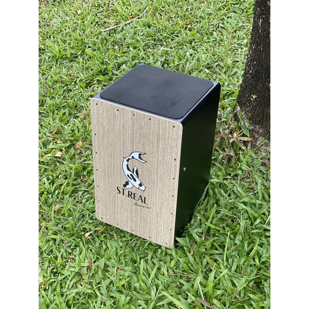 Trống Cajon KOI-SHIRO Chính Hãng ST.Real Guitar Sài Thành vân gỗ thật bảo hành 3 năm