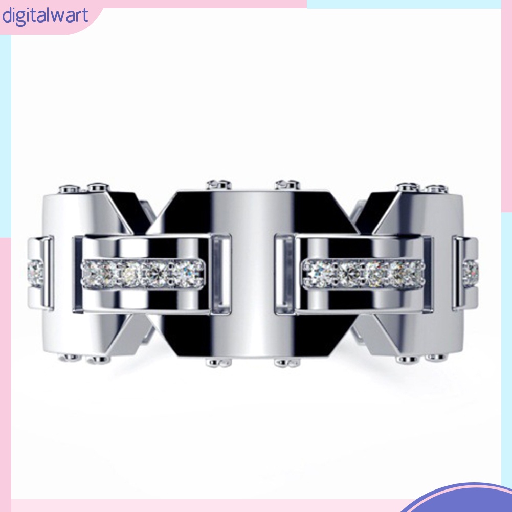 Nhẫn đính đá lấp lánh cho nam và nữ