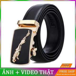 [CHÍNH HÃNG] Thắt Lưng Nam Da Cao Cấp Họa Tiết Con Báo