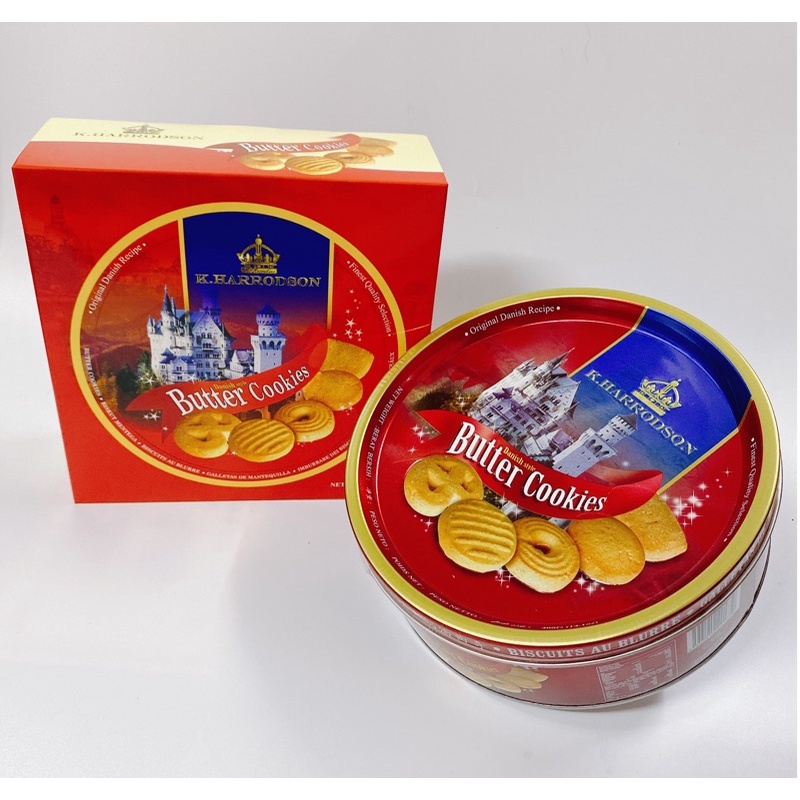 BÁNH QUY BƠ K.HARRODSON HỘP THIẾC 400G