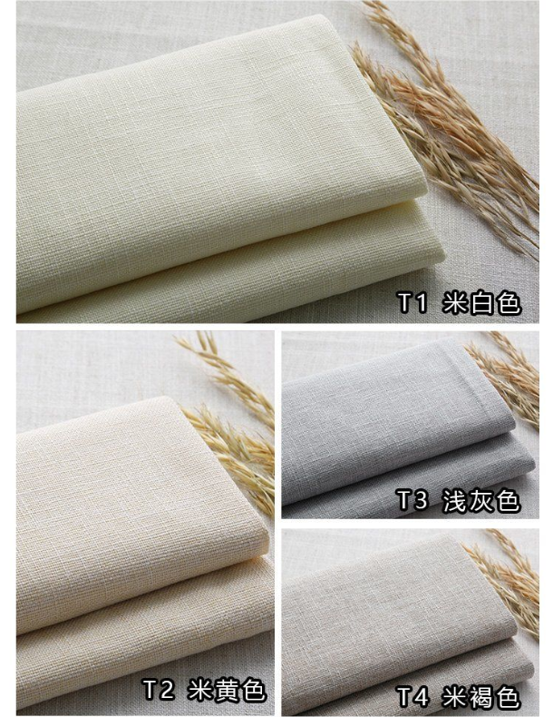 Tấm Vải Lanh Cotton Dày Dặn Trải Ghế Sofa Màu Trơn