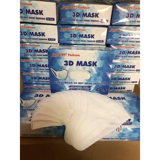 Khẩu trang 3D mask (Hộp 50chiếc)- Màu trắng