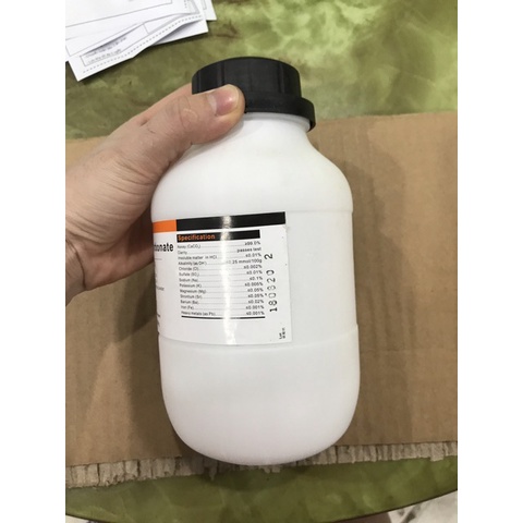 Hoá chất calcium carbonate CaCO3 lọ 500g canxi cacbonat Xilong CAS 471-34-1