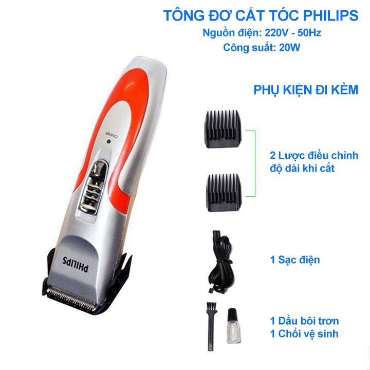 [HOT] Tông Đơ Cắt Tóc Gia Đình Phillips Kèm Nhiều Quà Tặng Hấp Dẫn - Tông Đơ Cắt Tóc Chính Hãng Bảo Hành 6 Tháng