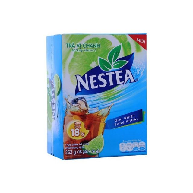 Trà chanh Nestea vị chanh hộp 18 gói x 14g