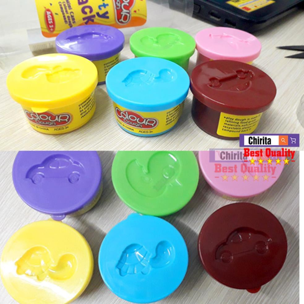 Đất Nặn 6 Màu Vui Nhộn Cho Bé - Đất Sét Colour Dough