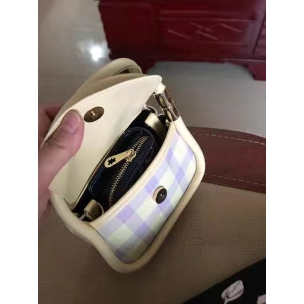 #MV28 Túi xách sọc caro viền bực siêu dễ thương