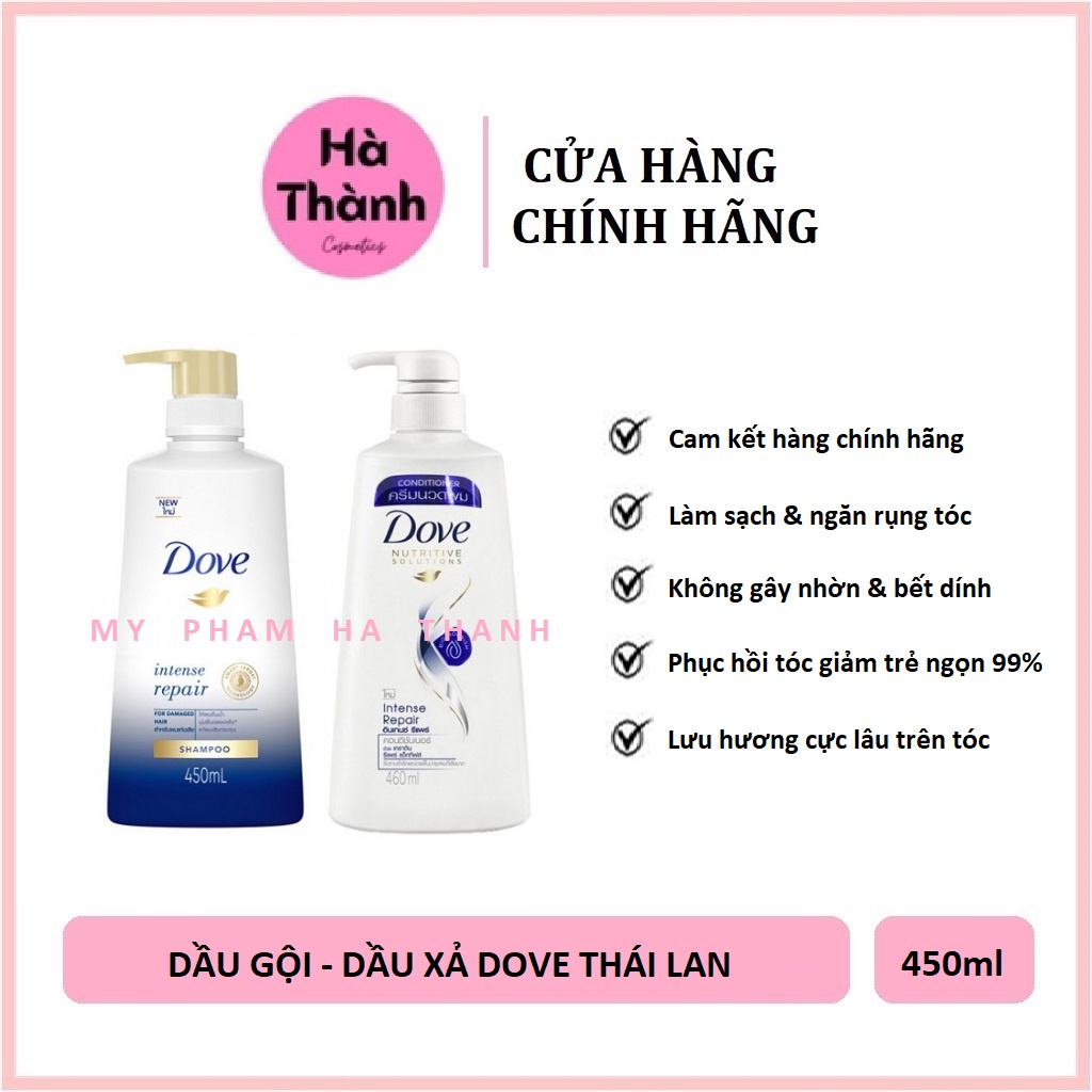 Dầu Gội Xả Dove Thái Lan Phục Hồi Hư Tổn Cam Kết Hàng Chính Hãng 480ml - HT230