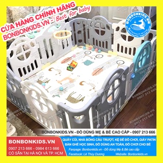 Quây cũi cho bé Hàn Quốc Newber Kiddy bo góc bóng rổ cao cấp - Quây bóng cho bé