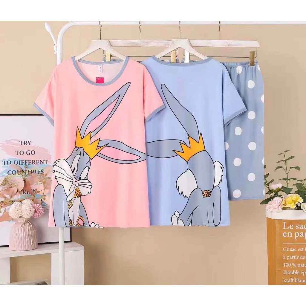 Đồ ngủ bộ mặc nhà hàng đẹp. Chất thun Cotton mềm mát. Đồ bộ Alibama LD79