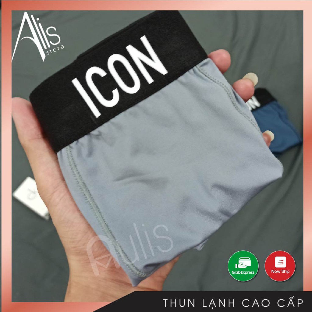 Combo 2 quần lót sịp đùi nam / Boxer ICON DENIM (Thun lạnh cao cấp / Bản giới hạn / Che tên SP)