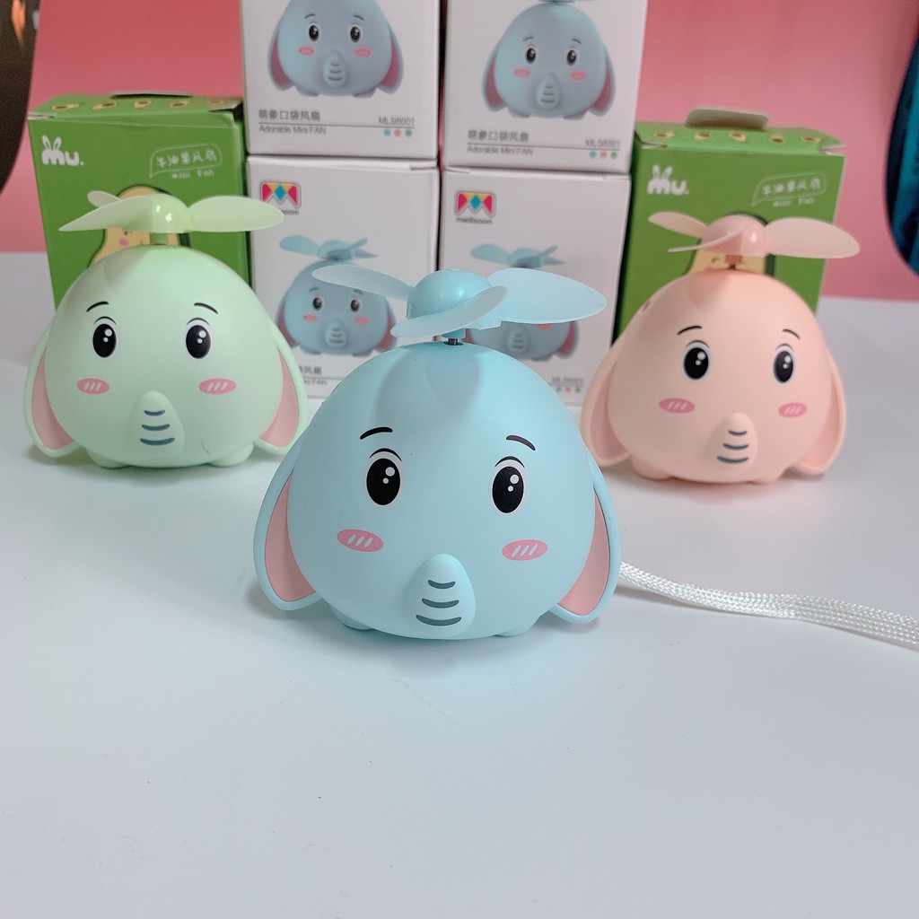 Quạt Mini hình voi con xinh xắn ( hình thật 100%) #8