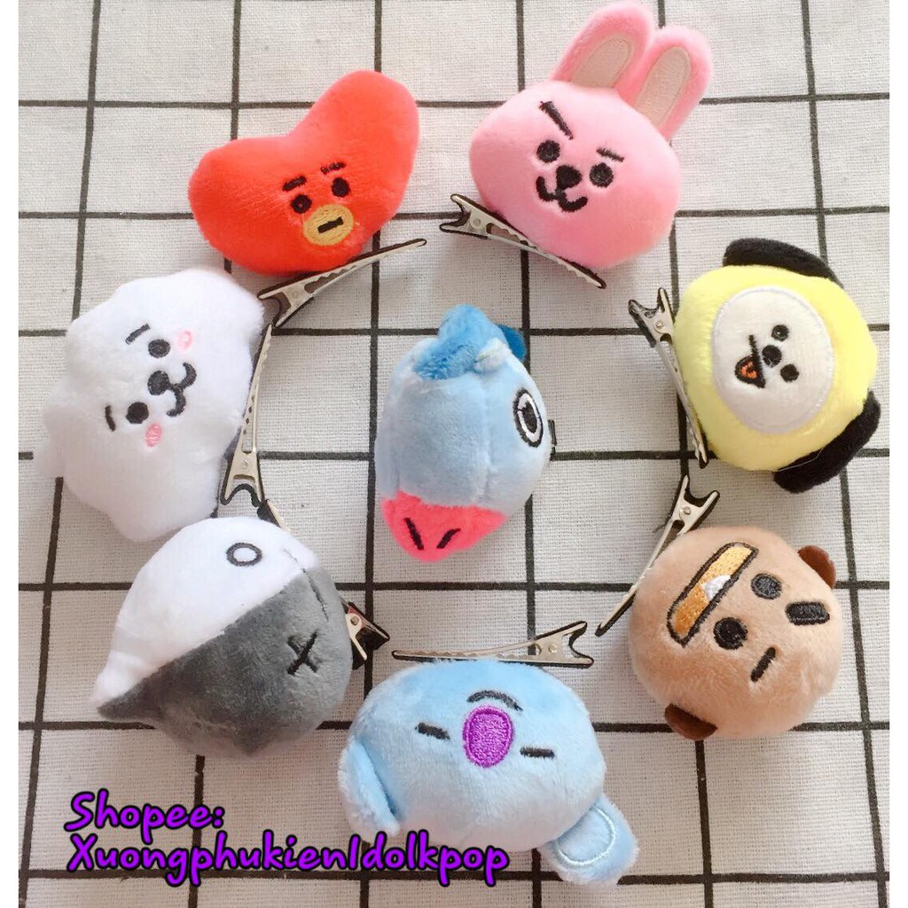 Kẹp tóc bông nhân vật Bangtan
