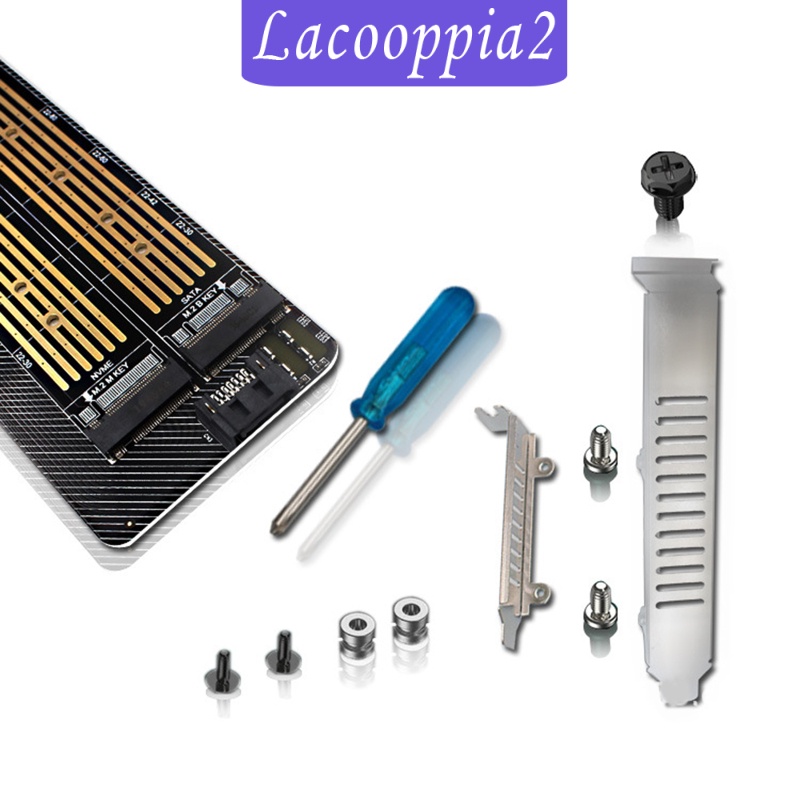 [LACOOPPIA2] PCIe to M.2 NVME Adapter M.2 NVMe NGFF Converter for Desktop PC SSD 2280