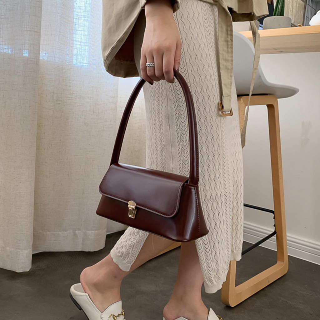 Túi xách nữ da mềm trơn thời trang Punthezy - Thiết kế phong cách hàn quốc kẹp lách đi chơi / đi làm công sở trẻ trung | BigBuy360 - bigbuy360.vn