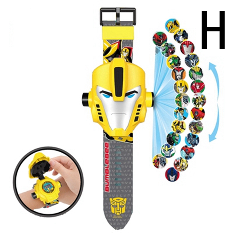 Transformers Bumblebee Prime Projection Watch Cartoon Electronic Watch Kids Toy