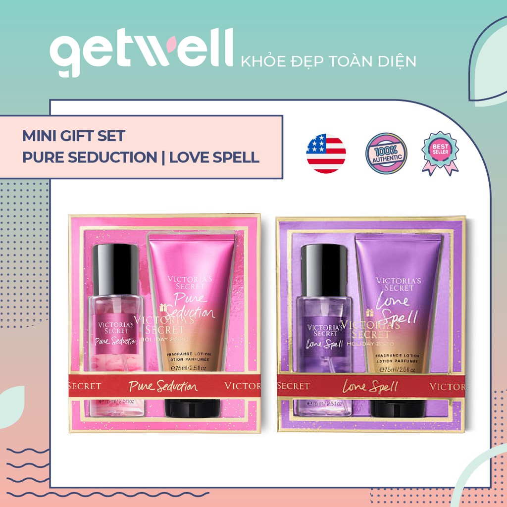 PURE SEDUCTION | LOVE SPELL - Bộ Quà Tặng Mini Giftset Victoria's Secret