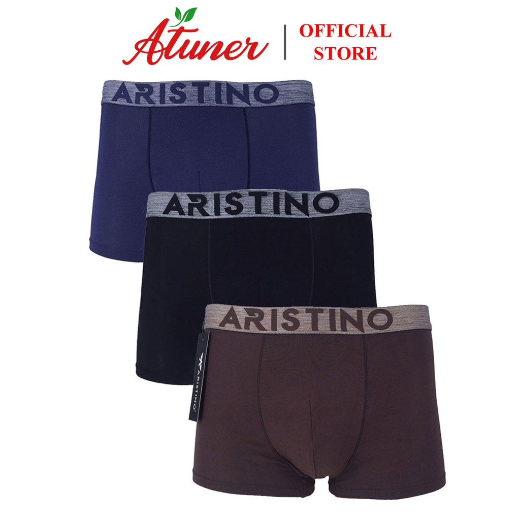 Combo 3 chiếc quần lót nam Boxer Aristino ABX 16-16, vải sợi sồi Modal tự nhiên, mềm mại, chống co rút