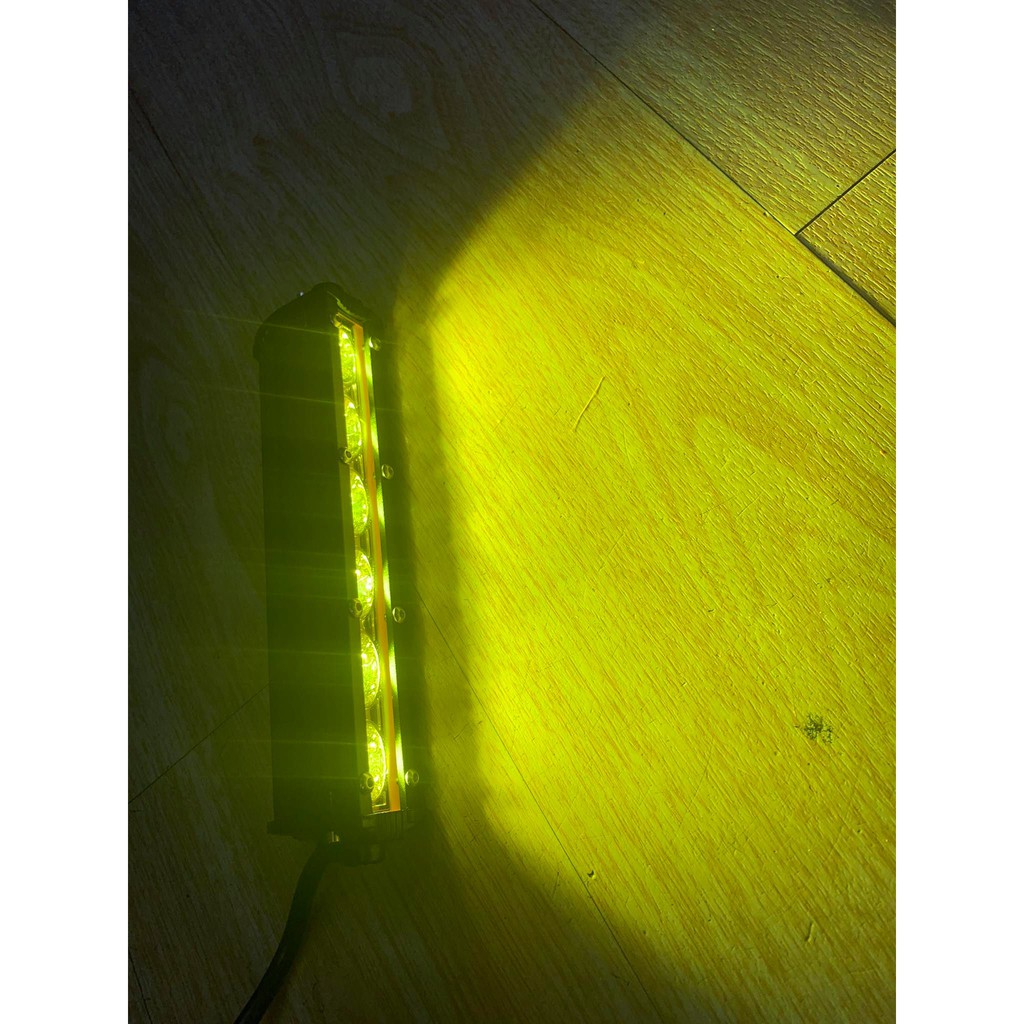 Đèn Trợ Sáng 6 Led Vàng Dài Kiểu Dáng Hammer Led Bar 20cm gọn nhỏ