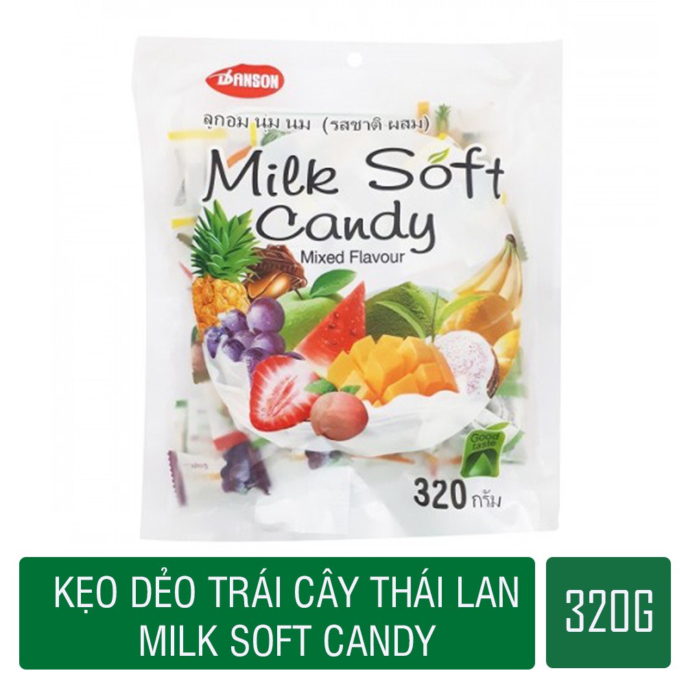 Q10 - KẸO DẺO TRÁI CÂY MILK SOFT - BỊCH 320g