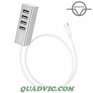 Bộ chia cổng Type C ra Hub 4 cổng USB 2.0 tương thích Windows, Mac OS, Linux, Android QUADVIC.COM