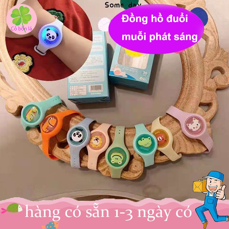 Đồng Hồ Đuổi Muỗi Thông Minh Có Đèn Phát Sáng