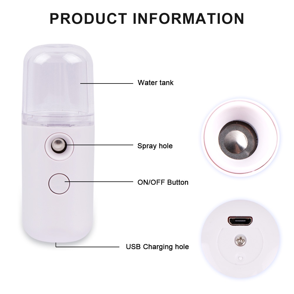 Máy phun sương SUOLAER tạo độ ẩm mini 30ml