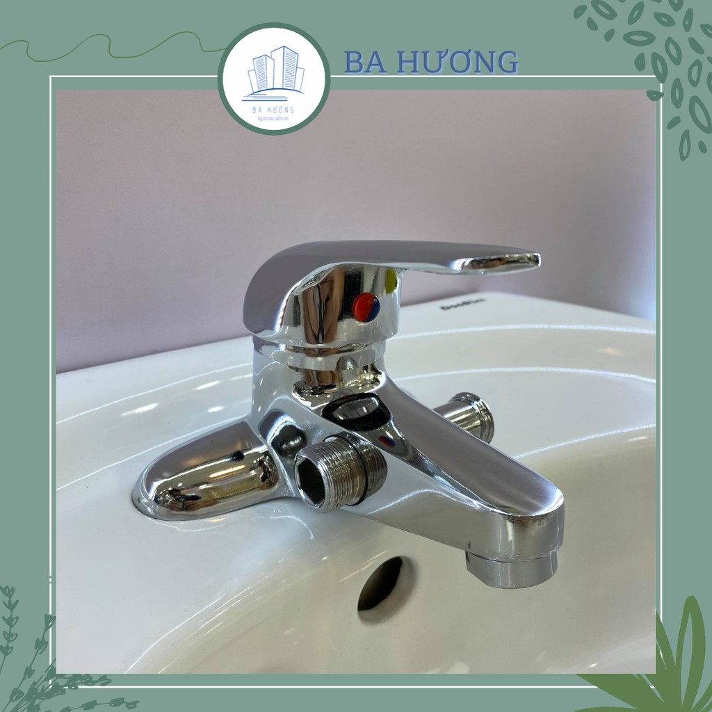 Vòi chậu rửa lavabo liền sen nóng lạnh