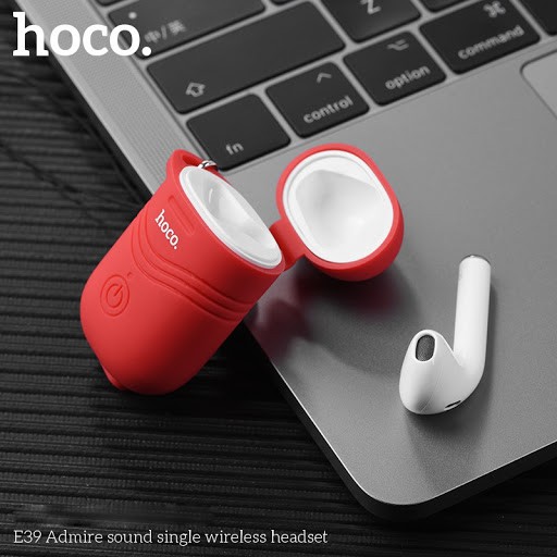 Tai nghe Bluetooth Hoco E39 - Tai nghe hoco E39 có 1 tai và đốc sạc kiêm vỏ bọc cilicon