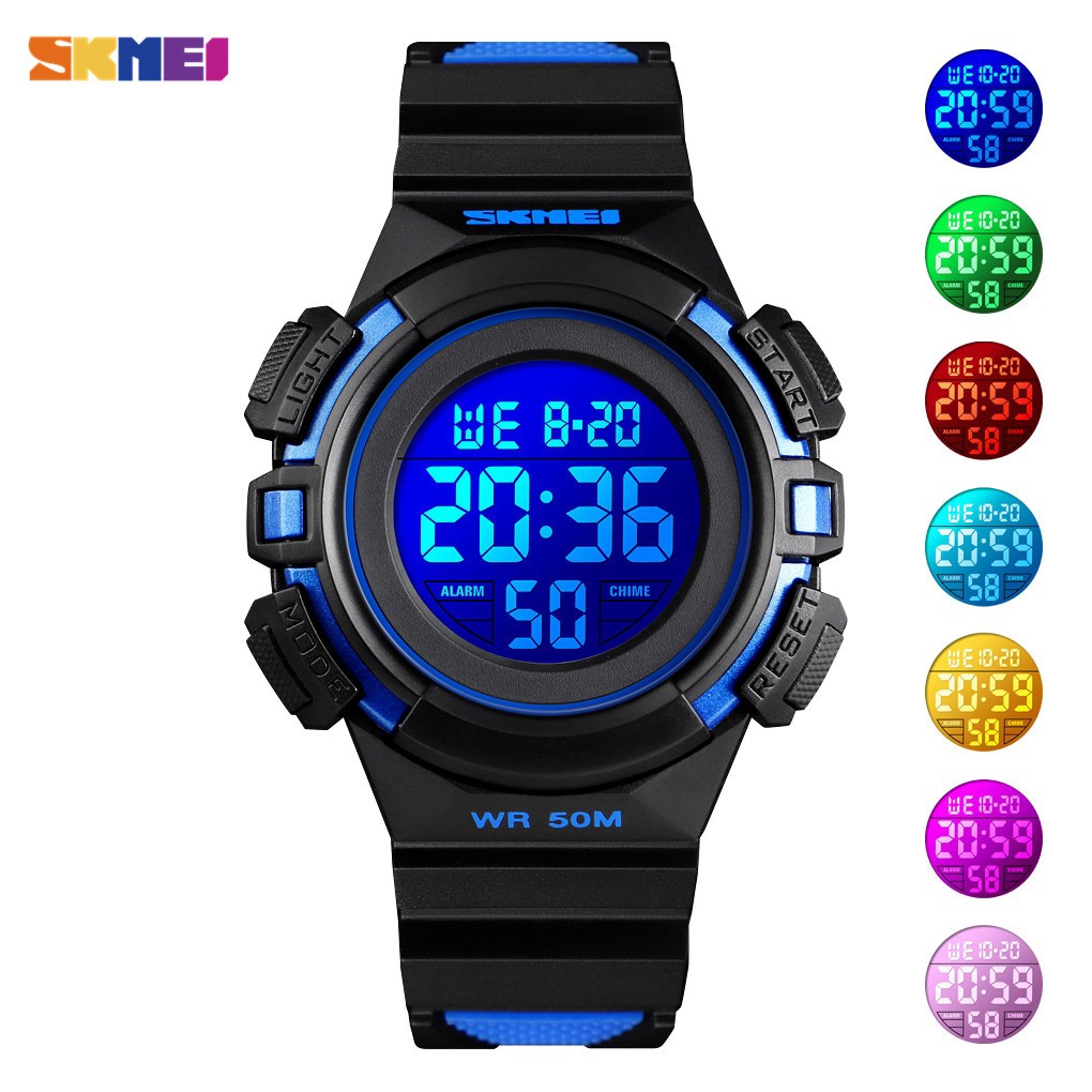SKMEI 1559 Sport Children Watch Waterproof LED Digital Multifunction Casual Electronic for Boys Girls Gifts | BigBuy360 - bigbuy360.vn