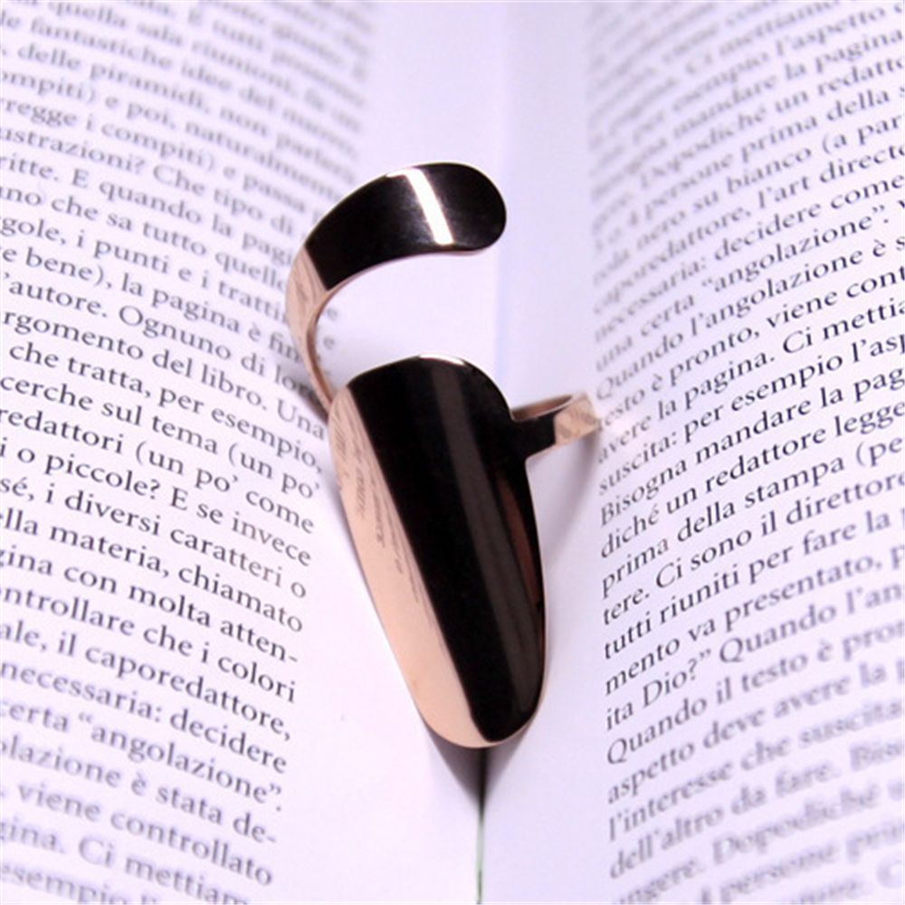 [Hàng mới về] Nhẫn đeo móng tay kim loại nhiều màu thời trang cho nữ