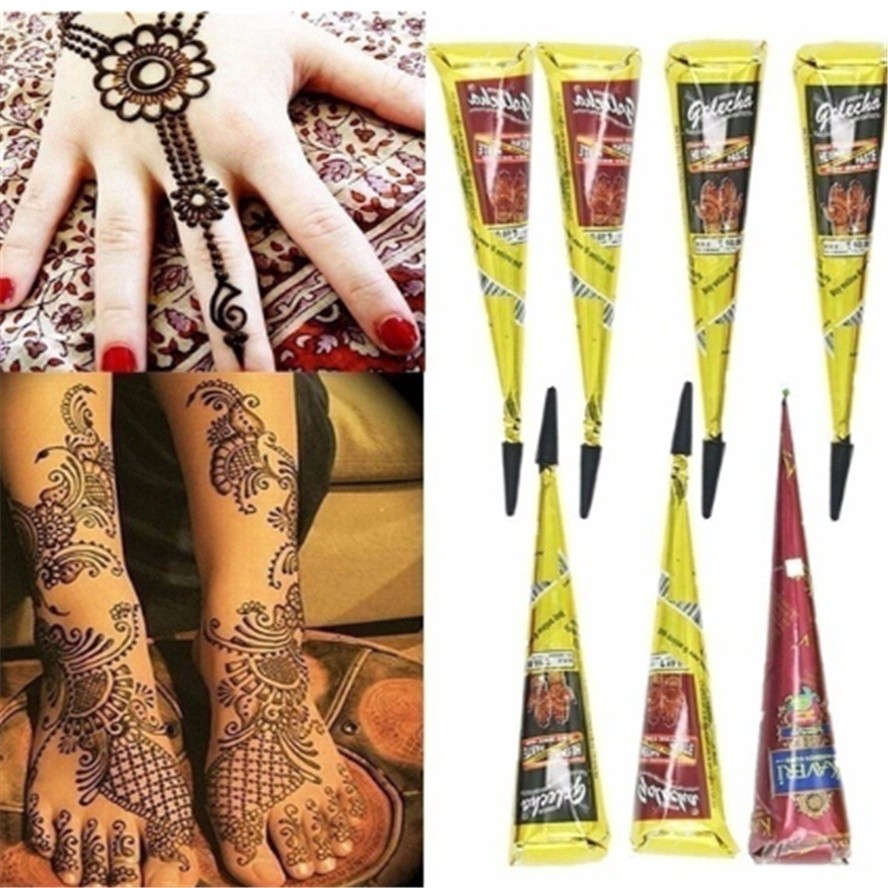Dụng cụ vẽ Henna màu dùng cho tiệc cưới