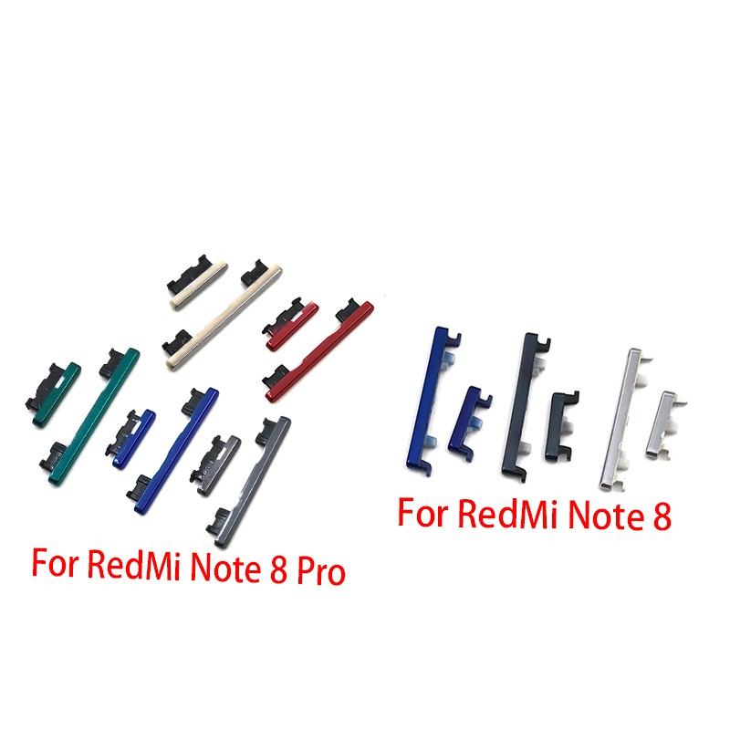 Set 2 Nút Nguồn Và Âm Lượng Thay Thế Cho Điện Thoại Xiaomi Redmi Note 8 Pro