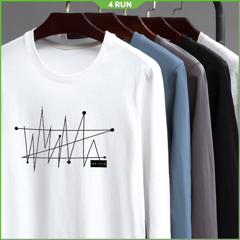 Áo thun nam dài tay 4RUN mã KP-L áo thu đông in hình đẹp | BigBuy360 - bigbuy360.vn