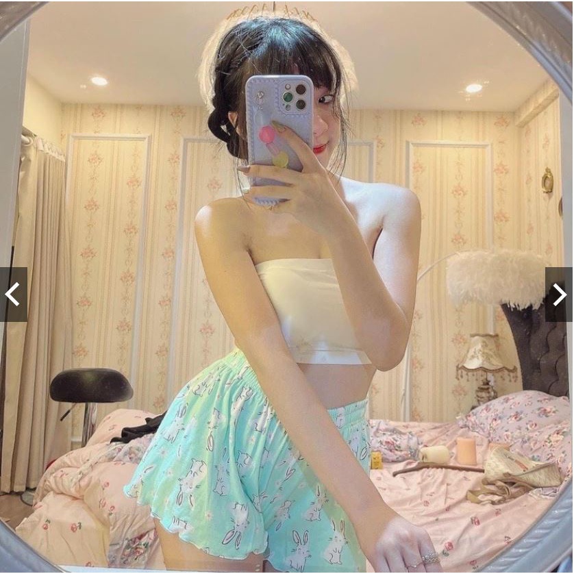 [HCM]Quần đùi nữ ống rộng 💖YC Fashion💖 Quần short ngắn cotton mặc nhà mặc ngủ hoa văn chấm bi thoáng mát dễ thương SP5 | BigBuy360 - bigbuy360.vn